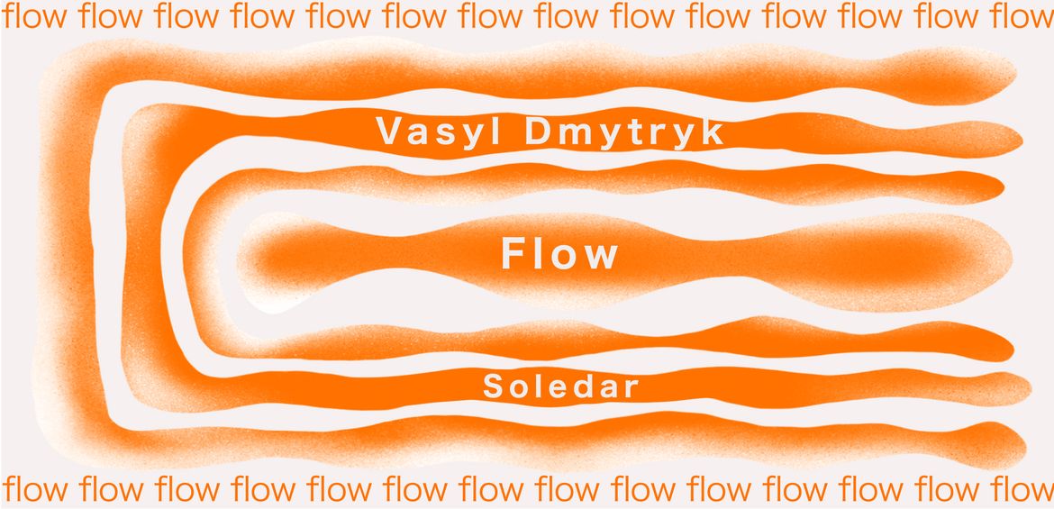 Vasyl Dmytryk’s sculpture Flows in Soledar