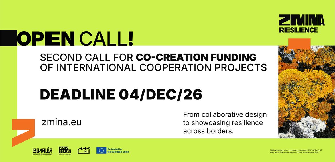 ZMINA:Resilience. Second call for co-creation funding of international cooperation projects