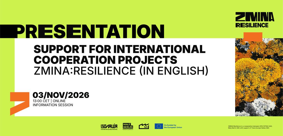 Online Info Session: ZMINA:Resilience Second call for co-creation funding of international cooperation projects (EN)