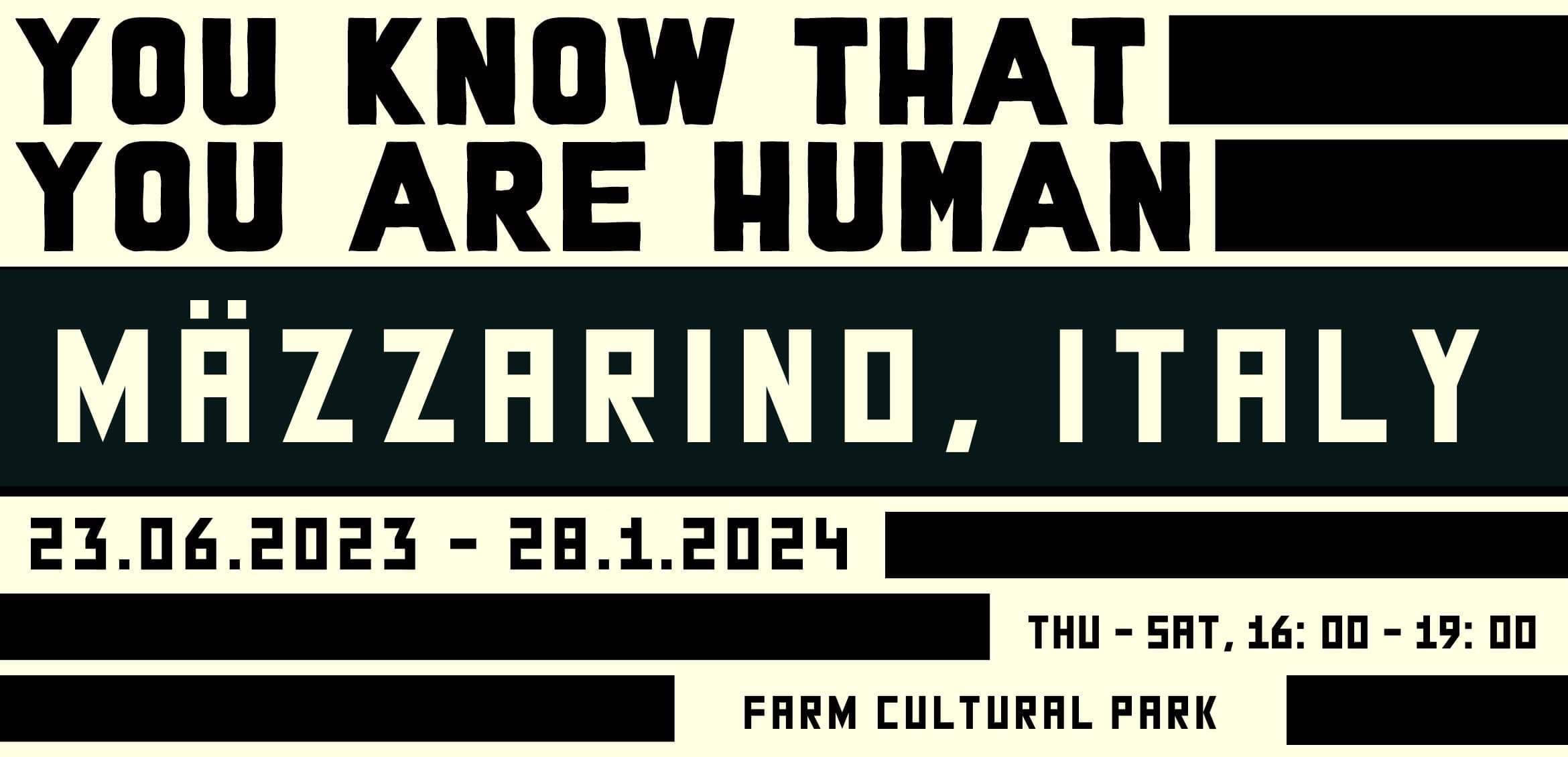You Know That You Are Human at Biennial of the Cities of the world at Farm Cultural Park