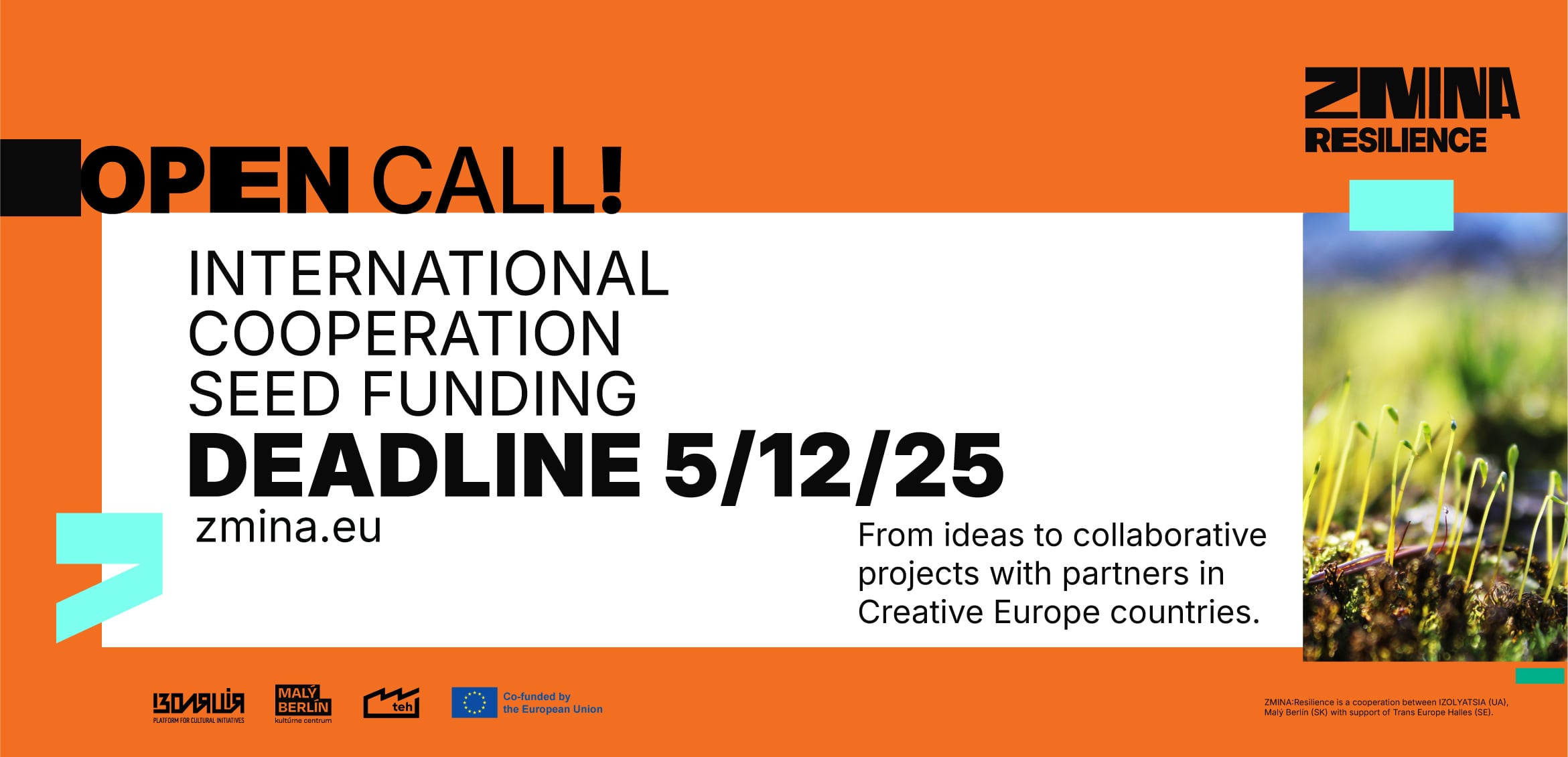 Open Call for International Cooperation Seed funding Proposals for Ukrainian organisations