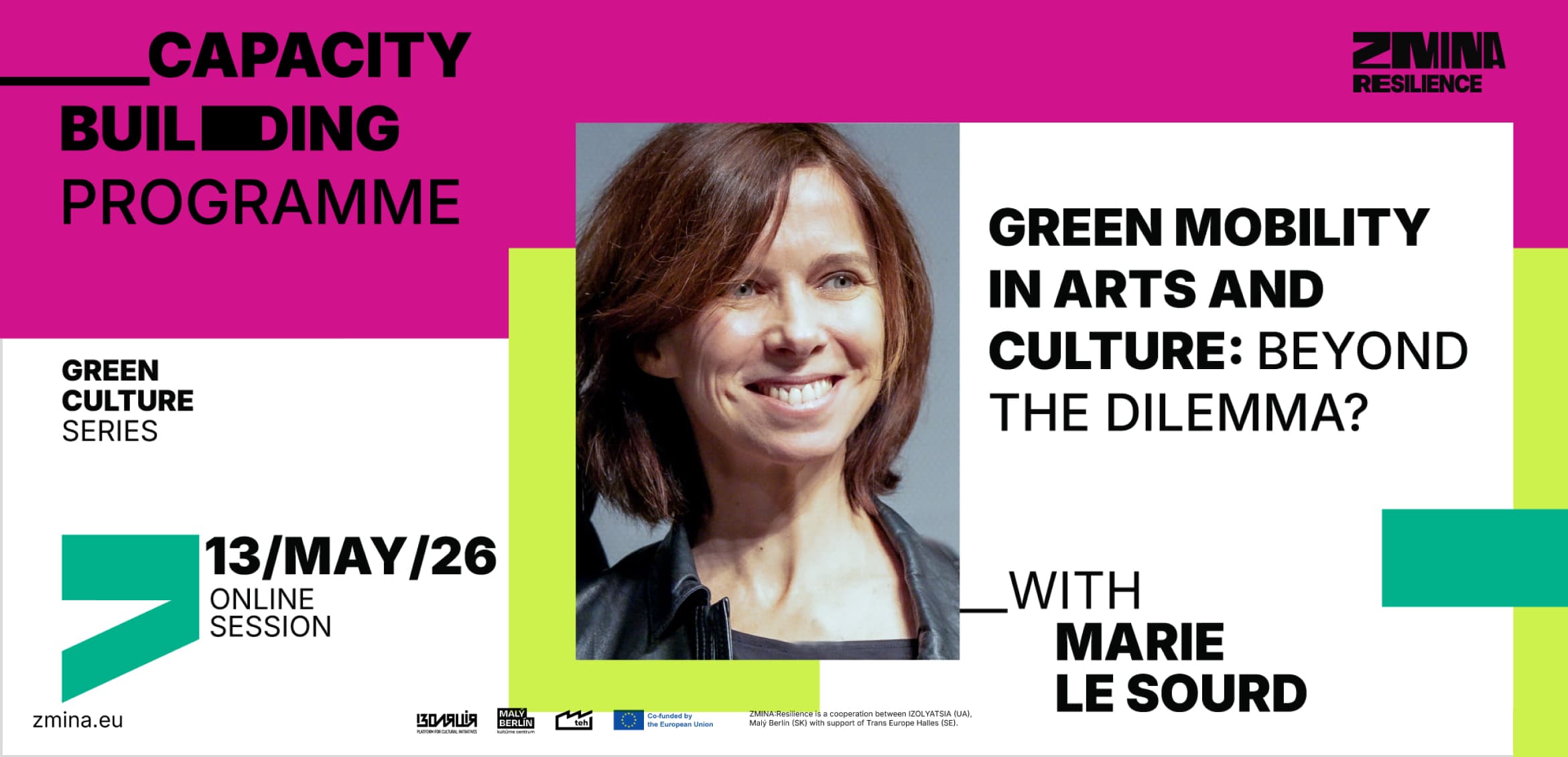 Green mobility in arts and culture: Beyond the dilemma? | ZMINA:Resilience webinar #5