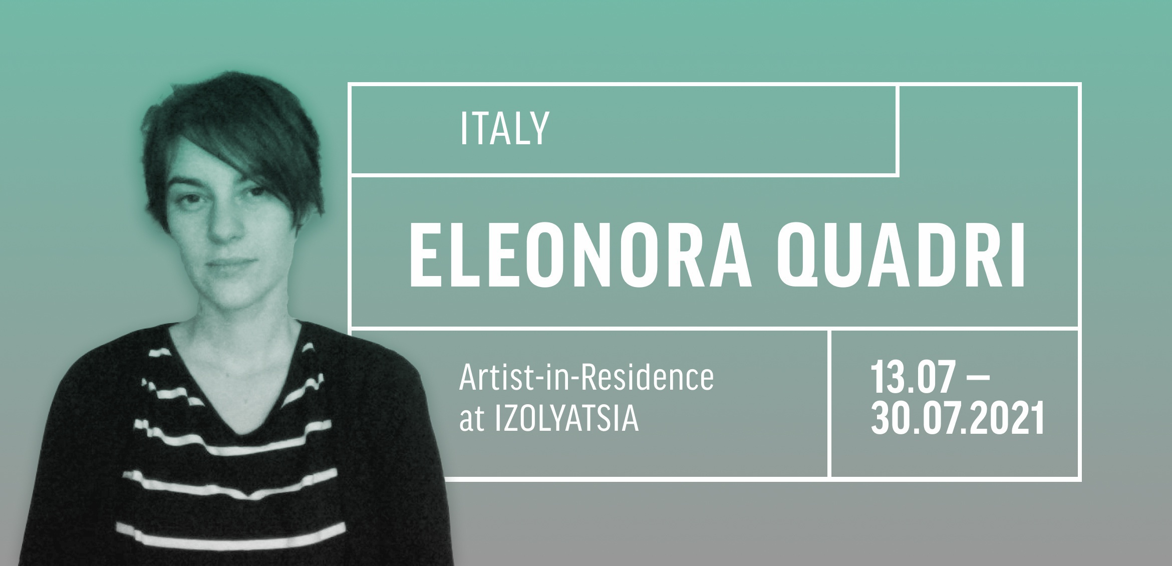 Artist Eleonora Quadri is in residence at IZOLYATSIA