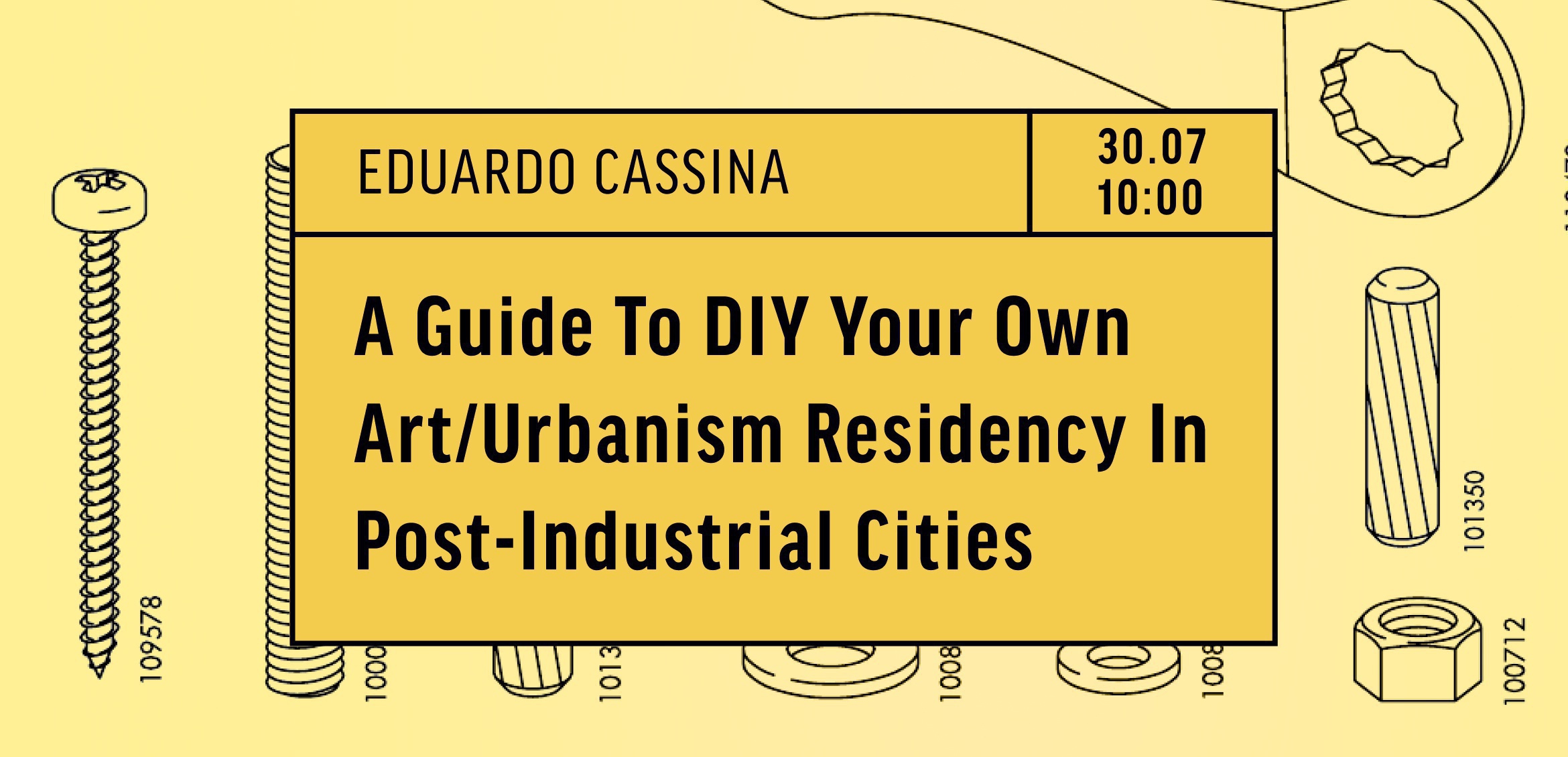 TO RESIDENCY: a guide to DIY your own art/urbanism residency in post-industrial cities