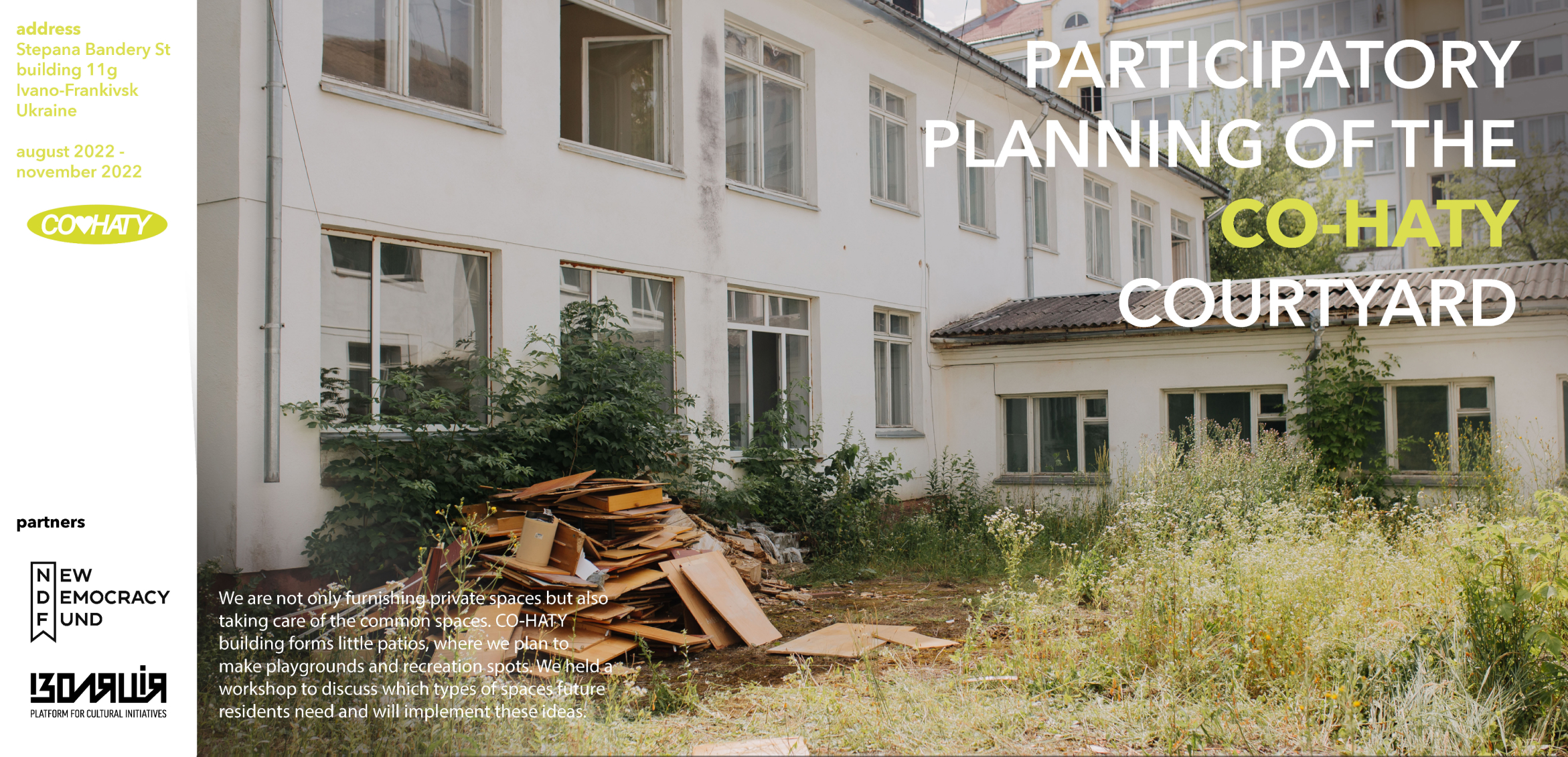 CO-HATY: Participatory planning of the collective center