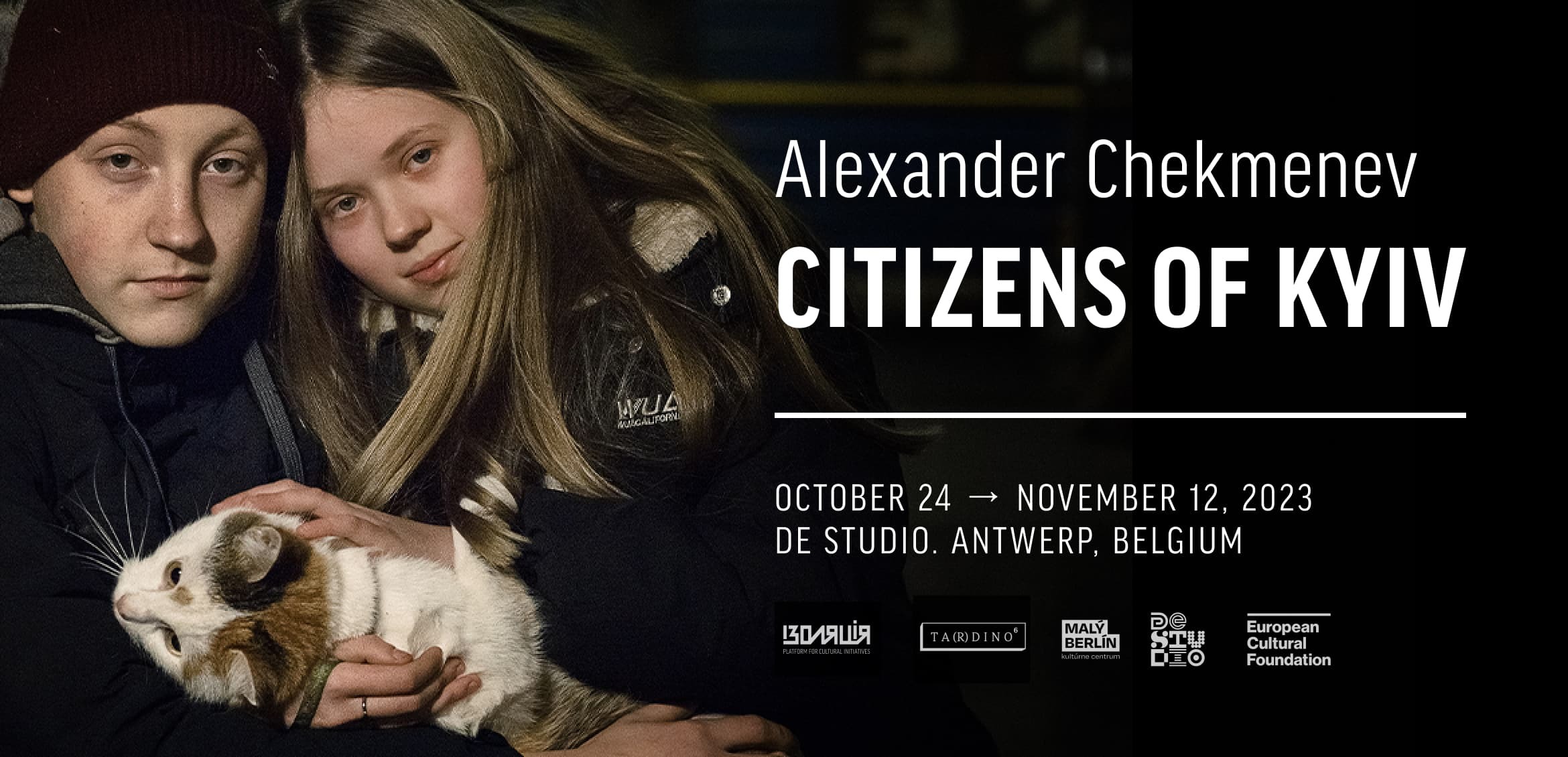 Alexander Chekmenev's photography exhibition Citizens of Kyiv in Antwerpen